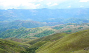 Ridge-top view from Atén, highlands of Bolivia. Getting here from anywhere is not an easy thing to do. Photo by B. Skolnik/ABC.