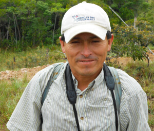 William Ferrufino, member of the indigenous Leco community and a force behind local conservation efforts. Photo by D. Lebbin/ABC, April 2012.