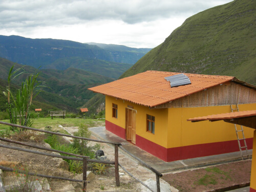 Visitor center and lodge at Huembo. Photo by Dan Lebbin