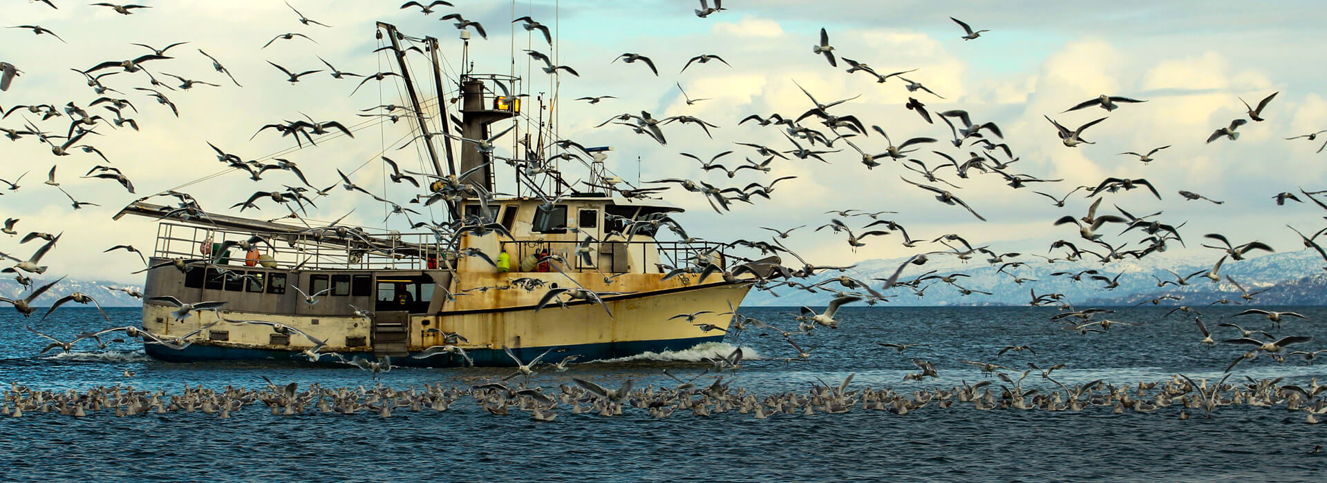 Fishing boat on Alaska's coast, M. Cornelius/Shutterstock