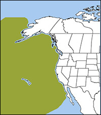 Black-footed Albatross map, NatureServe