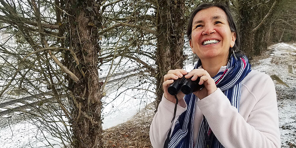 Sussy birding in Virginia. Photo by Aditi Desai