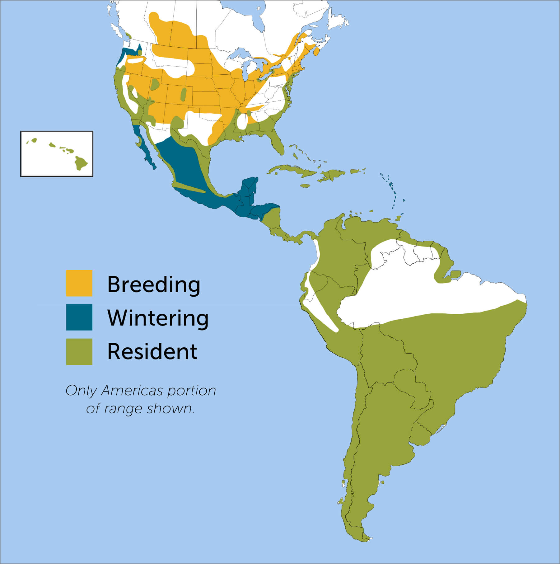 Black-crowned Night Heron range map by ABC