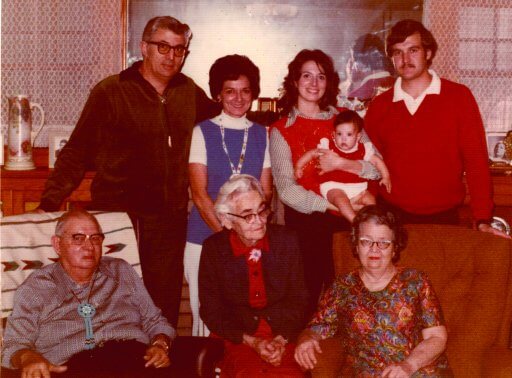 Four generations of the author's family, including the author herself as a baby.