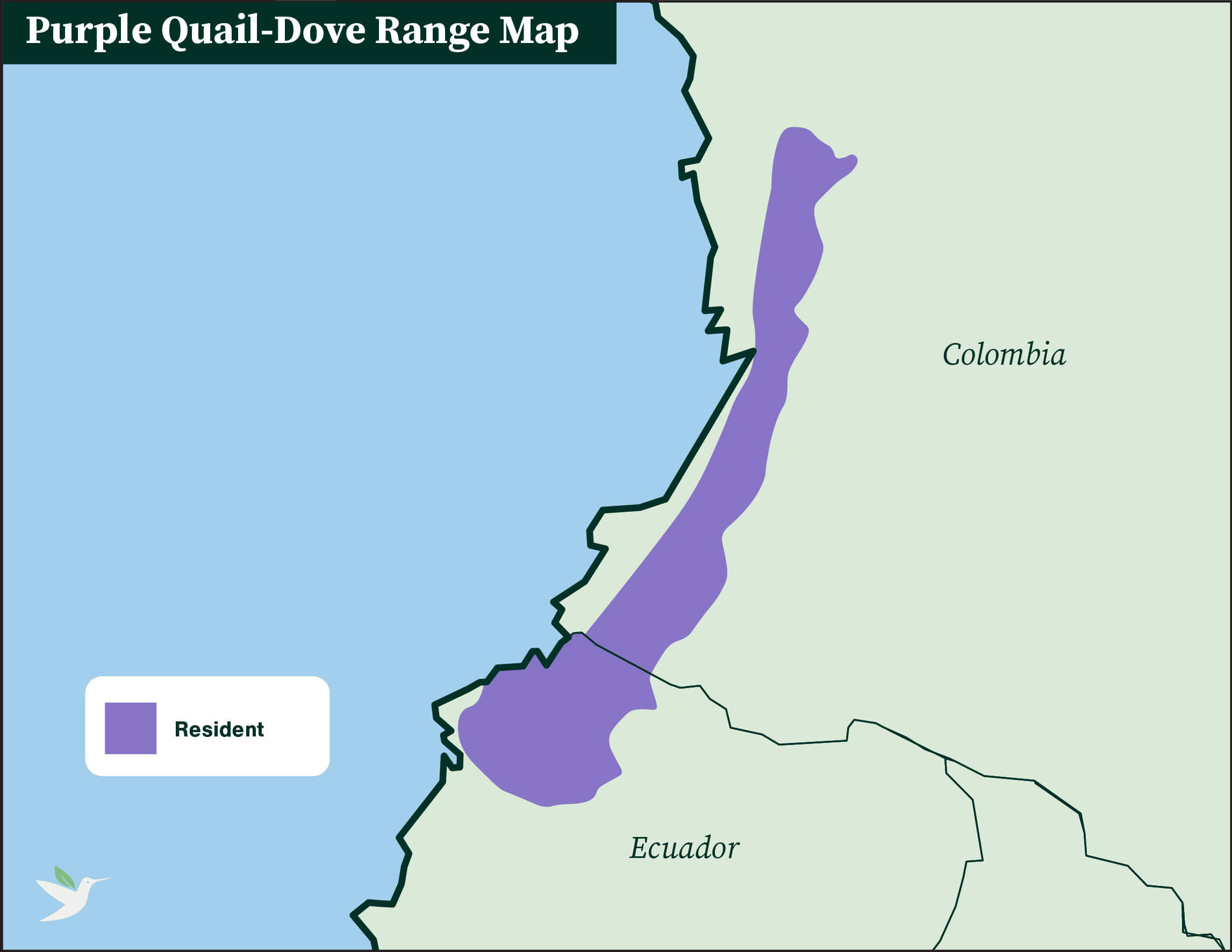 Purple Quail-Dove range map by ABC
