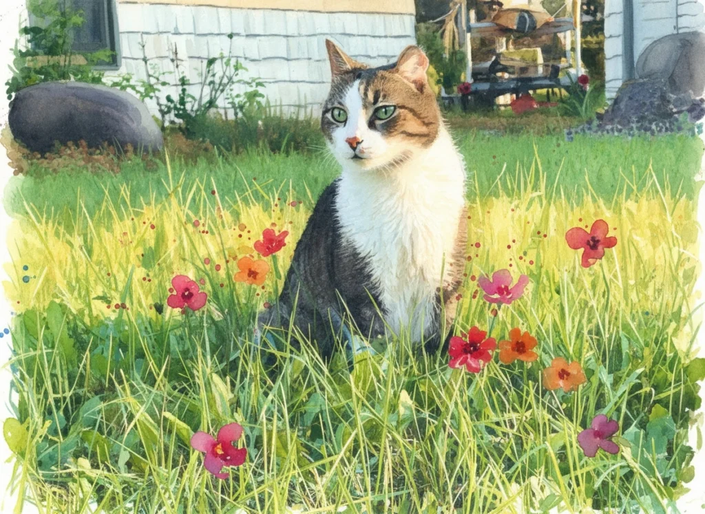 Monty enjoys supervised time outside. Photo by Elizabeth Mullen.