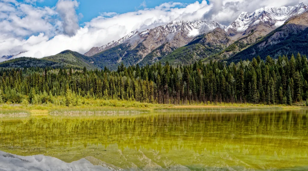Canadian Rockies in Lake View. Photo by Timm Stein, Pexels.