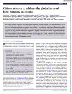 Loss et al Parkings 2023 - Citizen Science to Address the Global Issue of Bird-Window Collisions