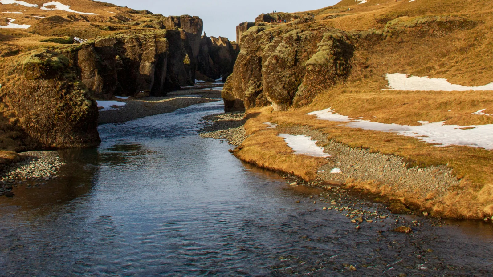 Icelandic Canyon Landscape in Early Spring. Photo by Nadja Pr, Pexels