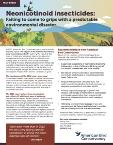 Fact Sheet Neonics Coming to Grips with Environmental Disaster (August 2026)